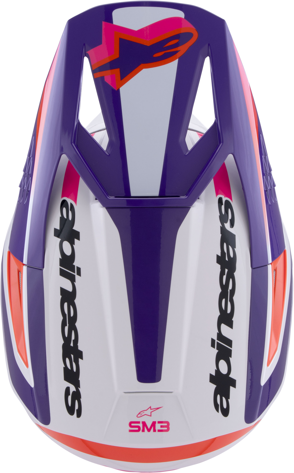 Sm3 Heat Helmet White/Purple/Pink Glossy Xs