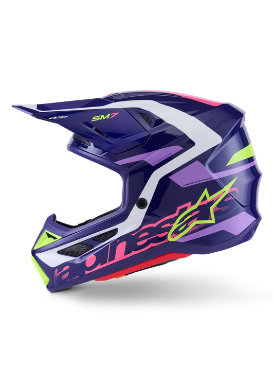 Sm7 Deed Helmet Purp/Pnk Glossy Lg