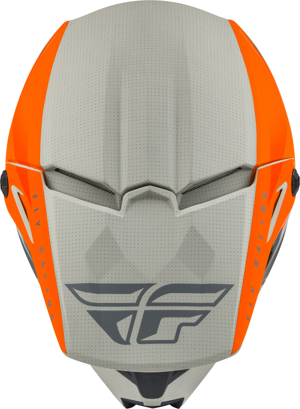 Kinetic Straight Edge Helmet Matte Orange/Grey Lg