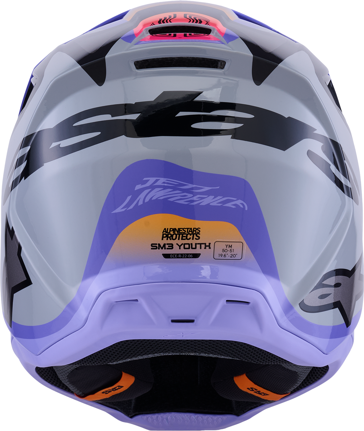 Jettson Sm3 Youth Helmet Gry/Purp/Blk Glossy Yl