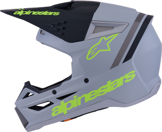 Sm3 Radium Helmet Gry/Blk/Ylw Fluo Matt Lg