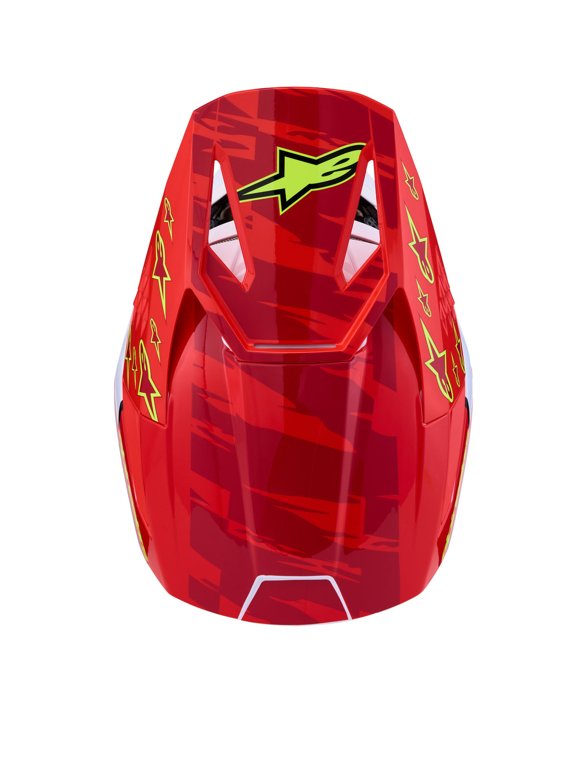 S M3 Falcon Helmet Ece06/Dot Red Fl/Wht/Blue/Yl Flgl Sm