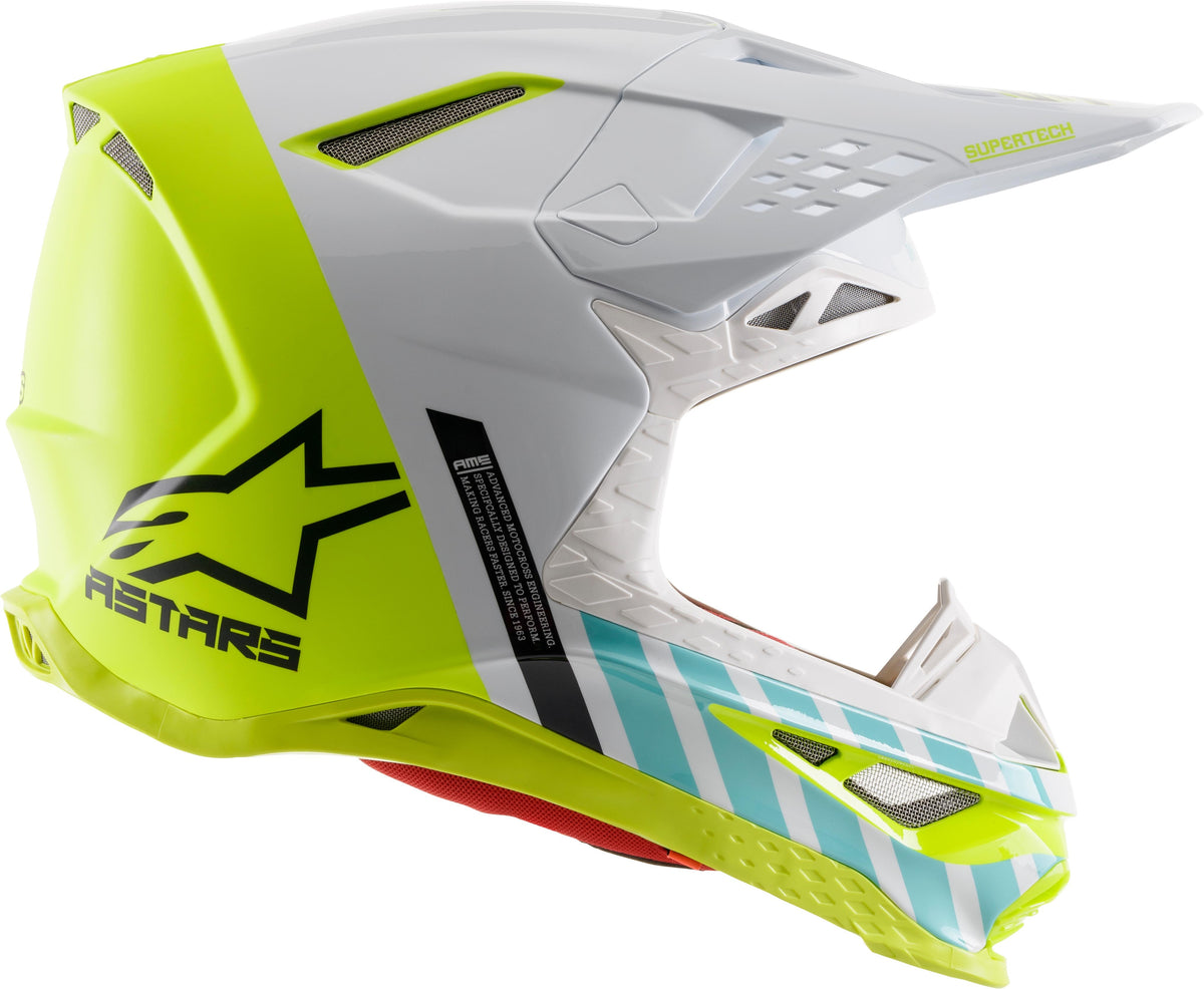 Sm8 Anaheim 2020 Le Helmet Xs Wht/Yllw Fluo/Turq Mg Xs