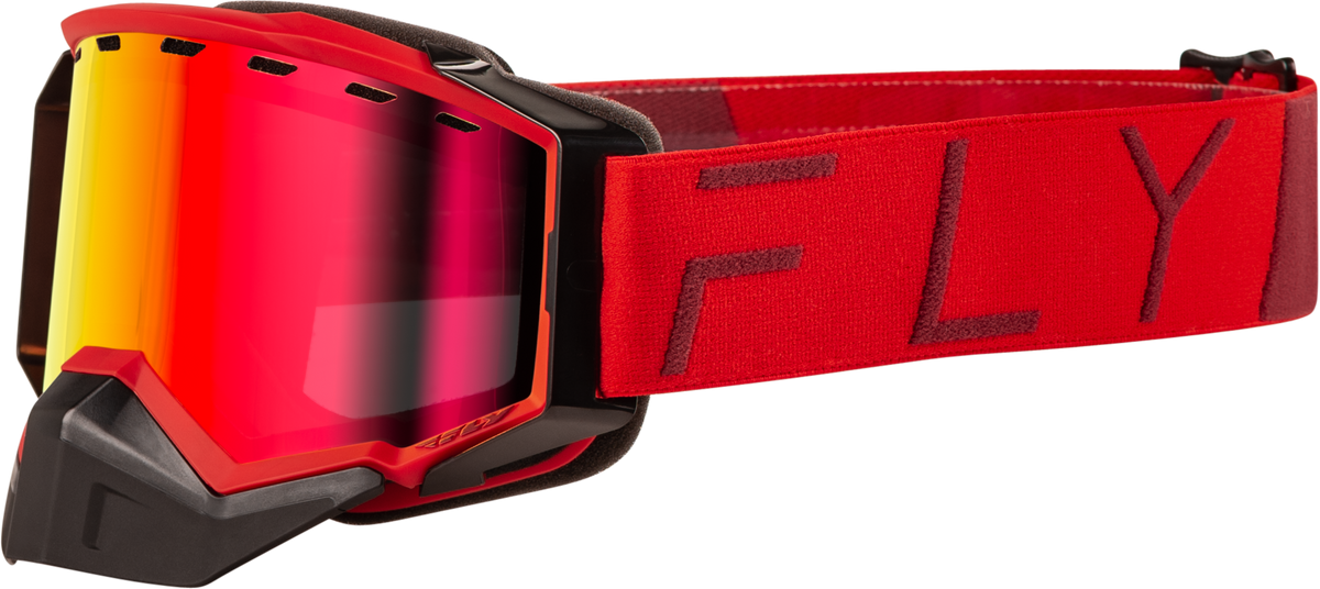 Zone Pro Snow Goggle Red W/ Red Mirror/Plrzd Smoke Lens