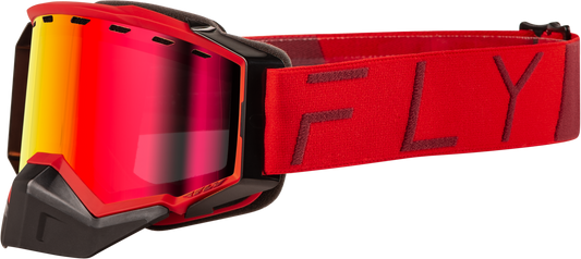Zone Pro Snow Goggle Red W/ Red Mirror/Plrzd Smoke Lens