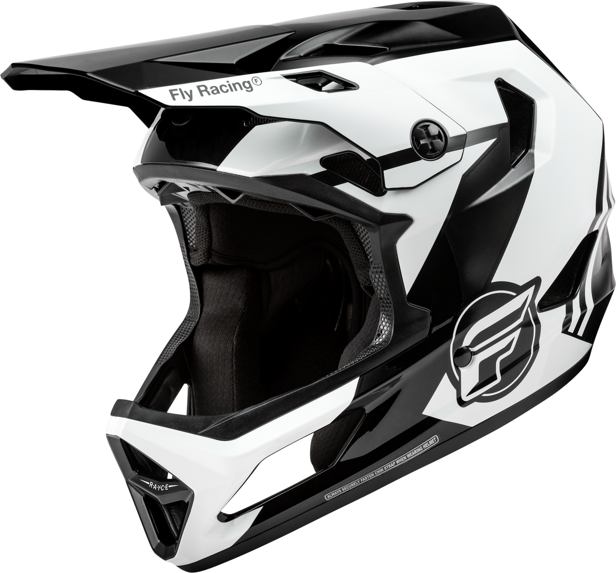 Youth Rayce Bicycle Helmet Black/White/Grey Ys