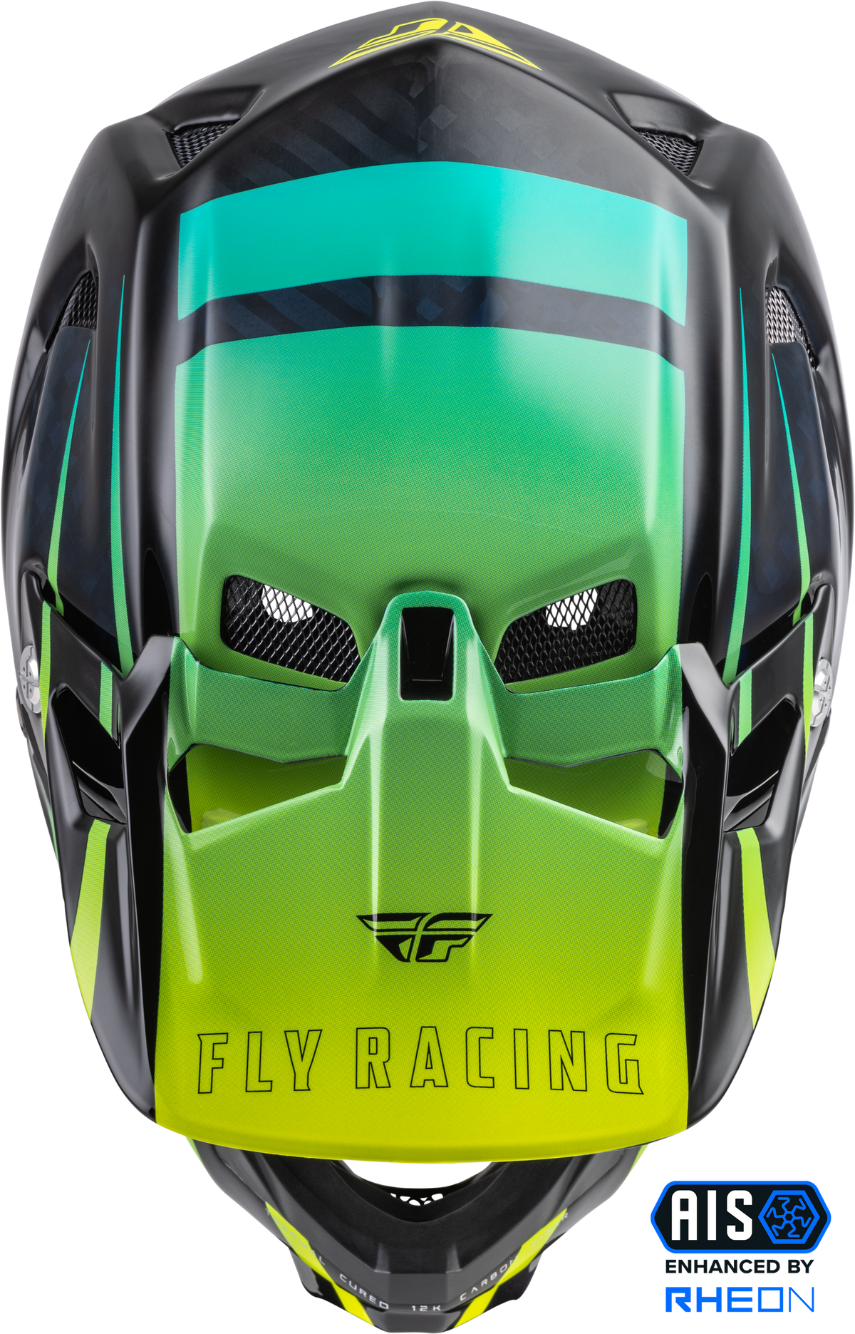 Werx R Helmet Hi Vis/Teal Carbon Xs