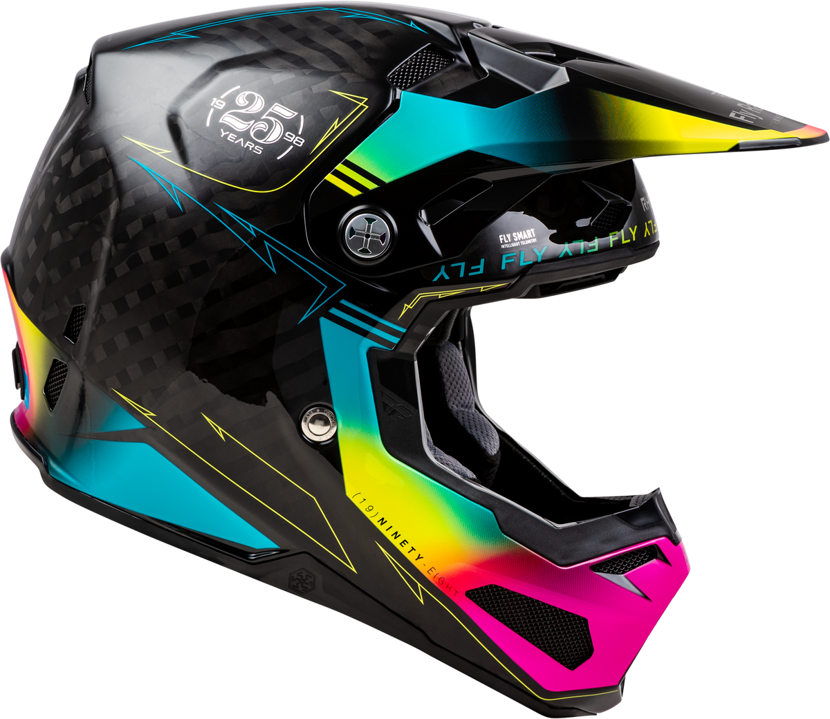 Formula S Carbon Legacy Helmet Black/Electric Blu/Fuschia Xs