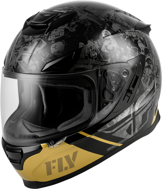 Sentinel Mech Helmet Black/Grey/Gold Xs