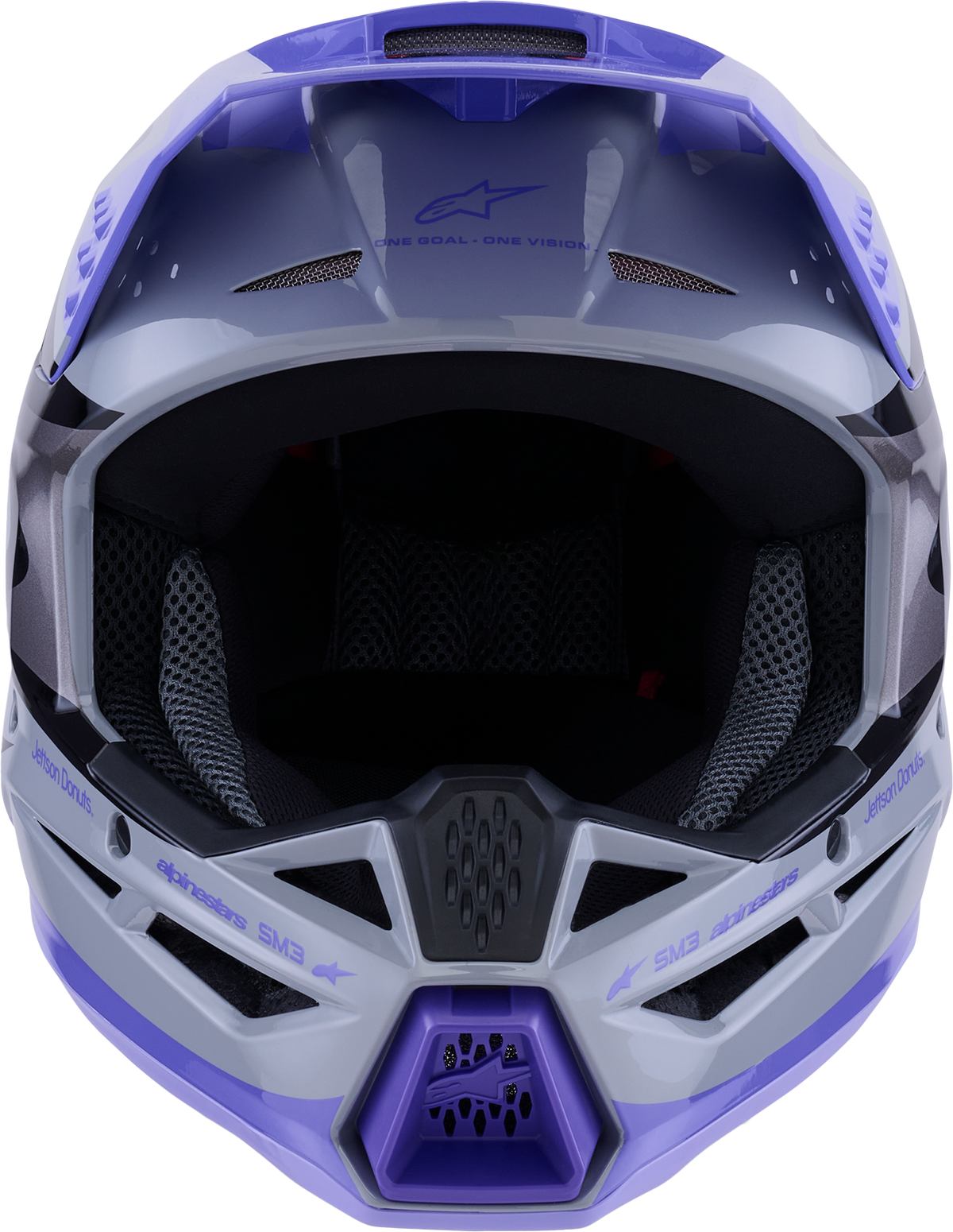 Jettson Sm3 Helmet Gry/Purp/Blk Glossy Lg