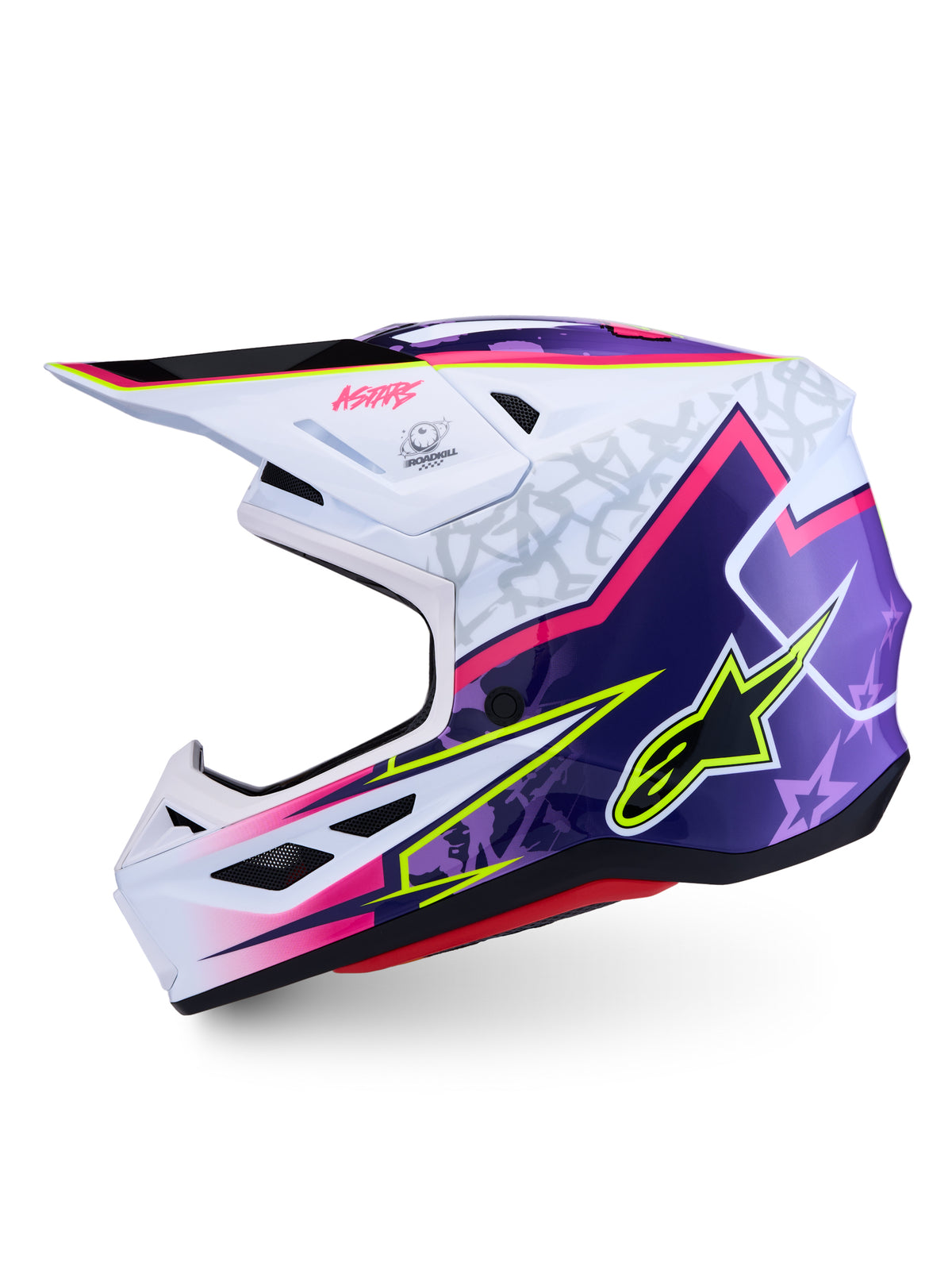 S M7 Blaster Helmet Ece06/Dot Prpl/Pink/Wht Glossy Xl