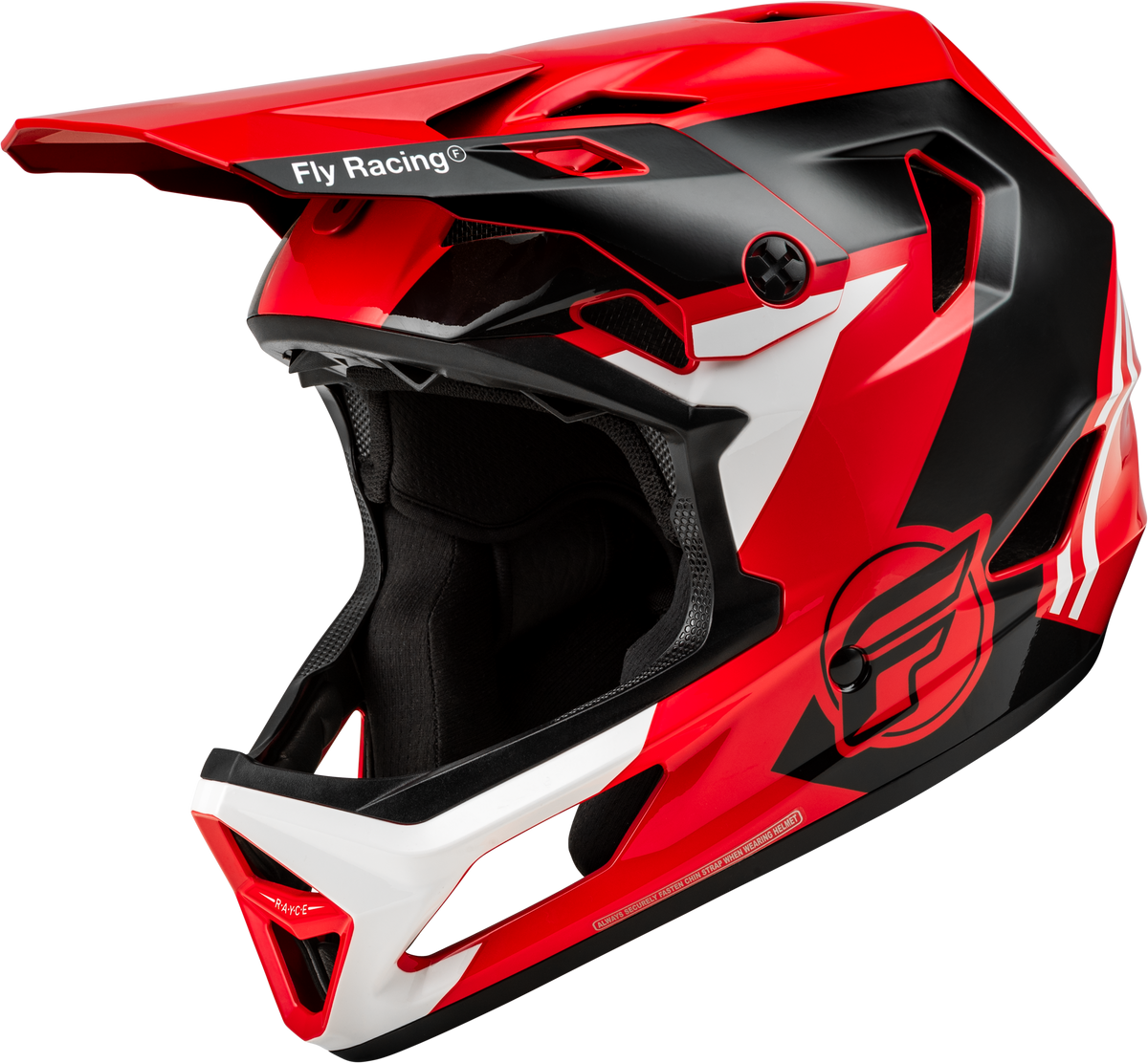 Youth Rayce Bicycle Helmet Red/Black/White Ys