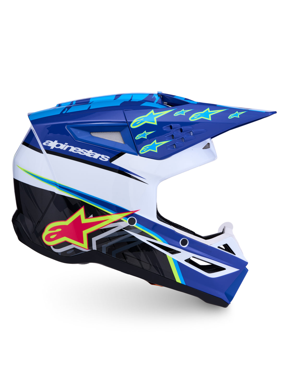 S M3 Falcon Helmet Ece06/Dot Blu/Wh/Blk/Pink Fl/Yl Fl Gl Md