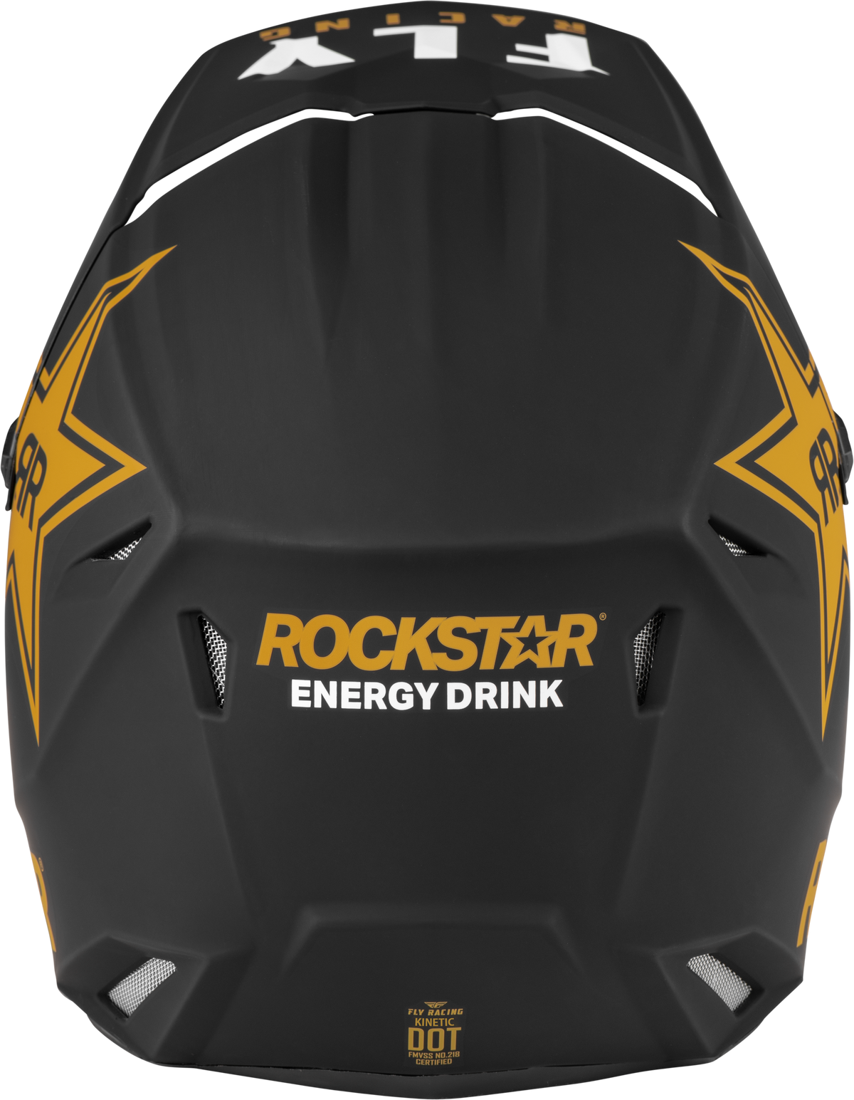 Kinetic Rockstar Helmet Matte Black/Gold Lg