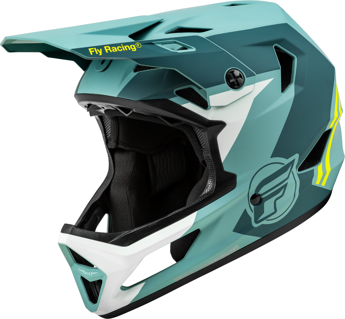 Youth Rayce Bicycle Helmet Matte Blue Stone/Hi Vis Ys