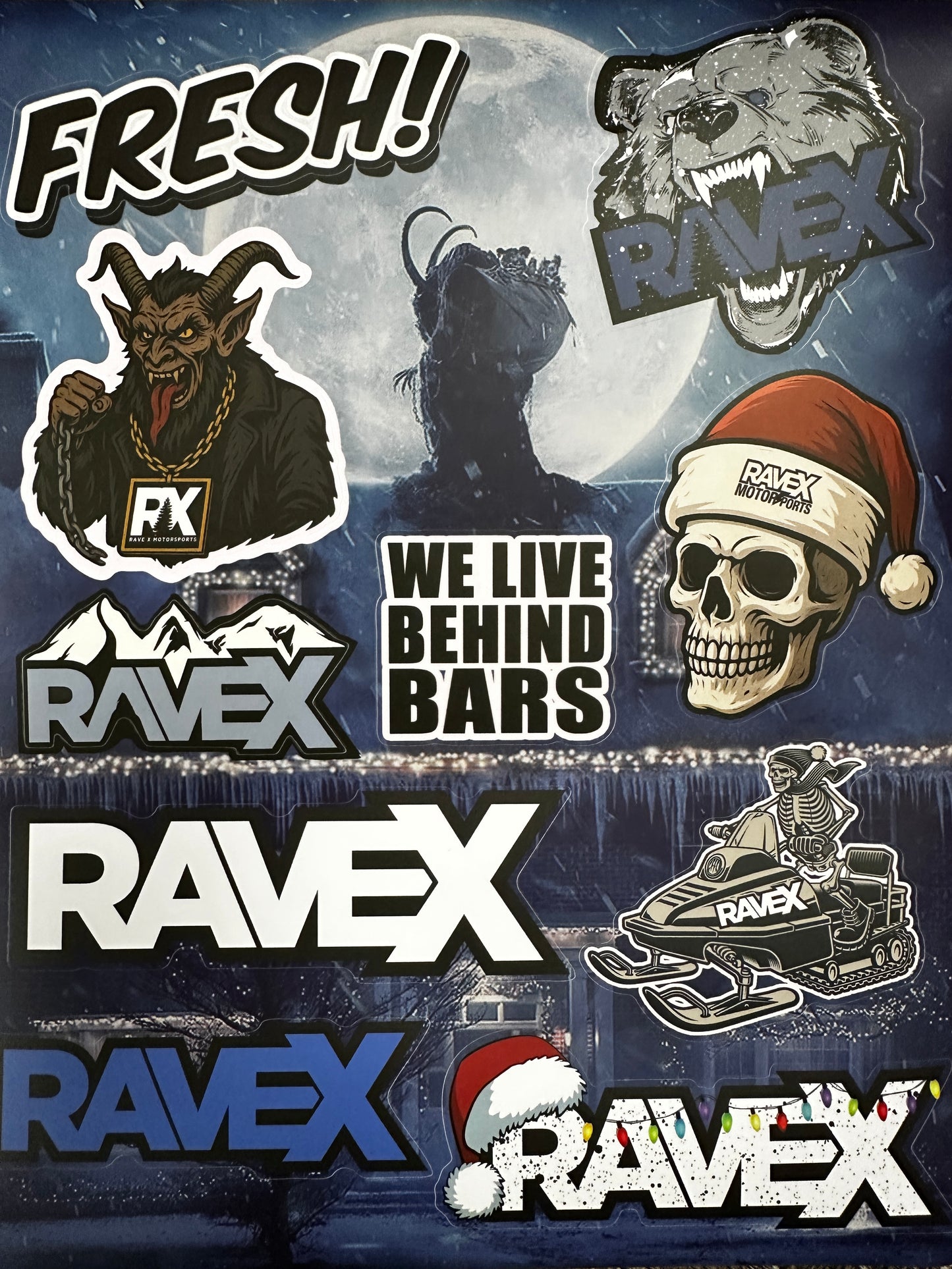 Rave X Krampus Sticker Sheet