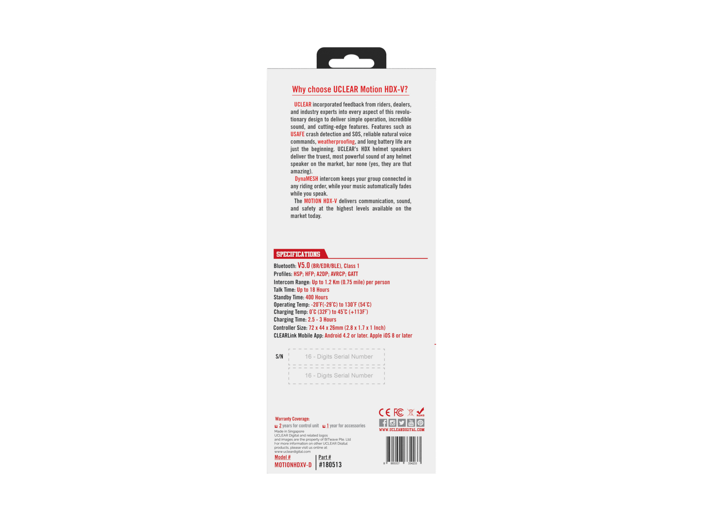 Motion Hdx-v Dual Kit Helmet Audio Dual Kit