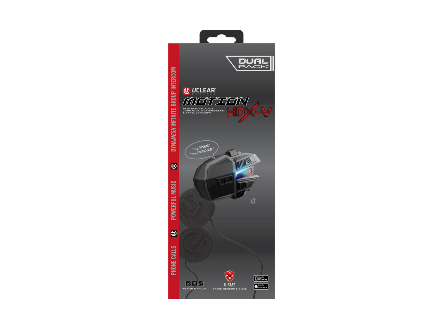 Motion Hdx-v Dual Kit Helmet Audio Dual Kit