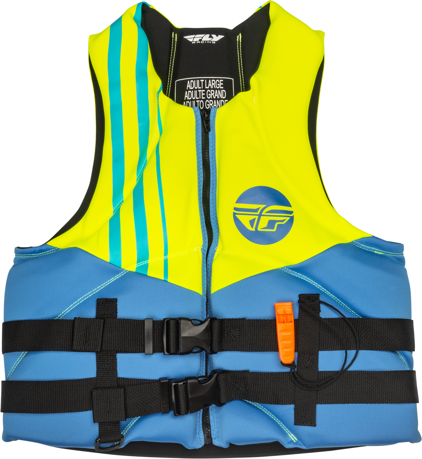 Neoprene Flotation Vest Teal/grey/orange Xs
