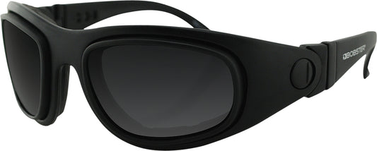 Bobster Sport & Street Ii Sunglasses Black W/3 Lenses