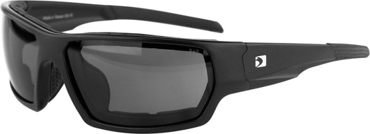 Bobster Tread Sunglasses Matte Black W/clear Lens Removable Foam