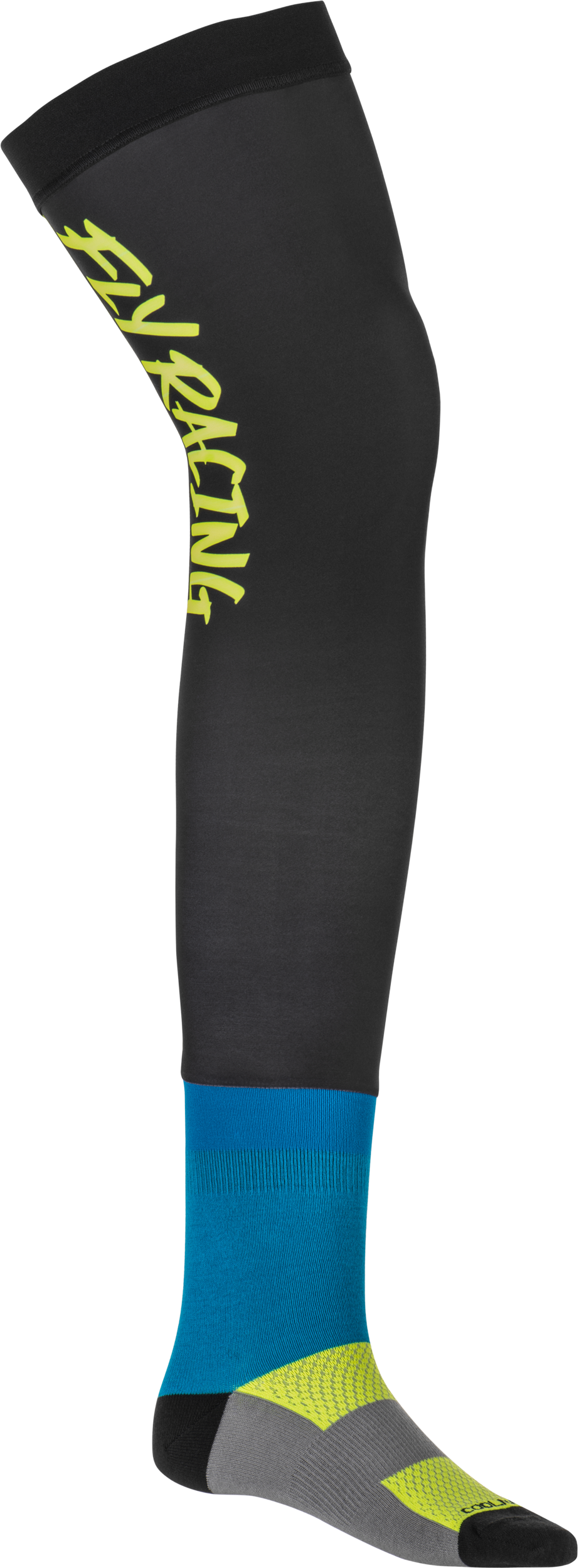 Knee Brace Socks Hi-vis/black/blue Sm/md