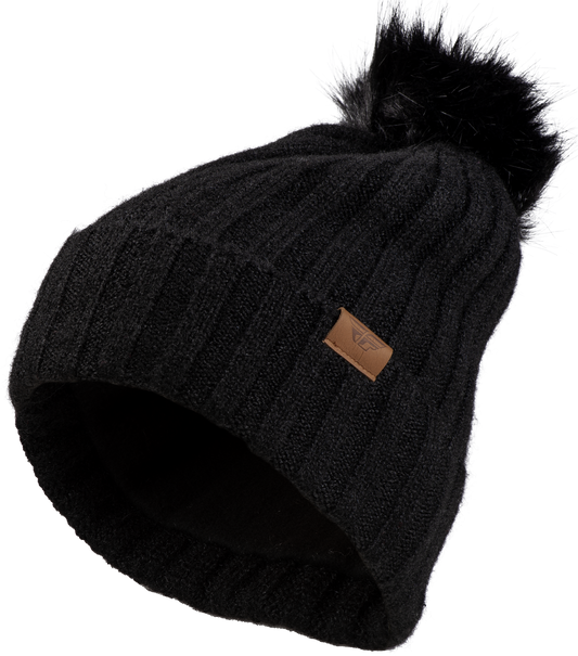 Fly Women's Snow Pom Beanie Beige