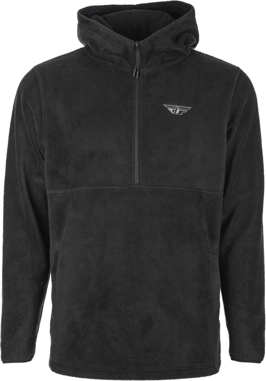 Fly Half Zip Pullover Hoodie Red Plaid Xl