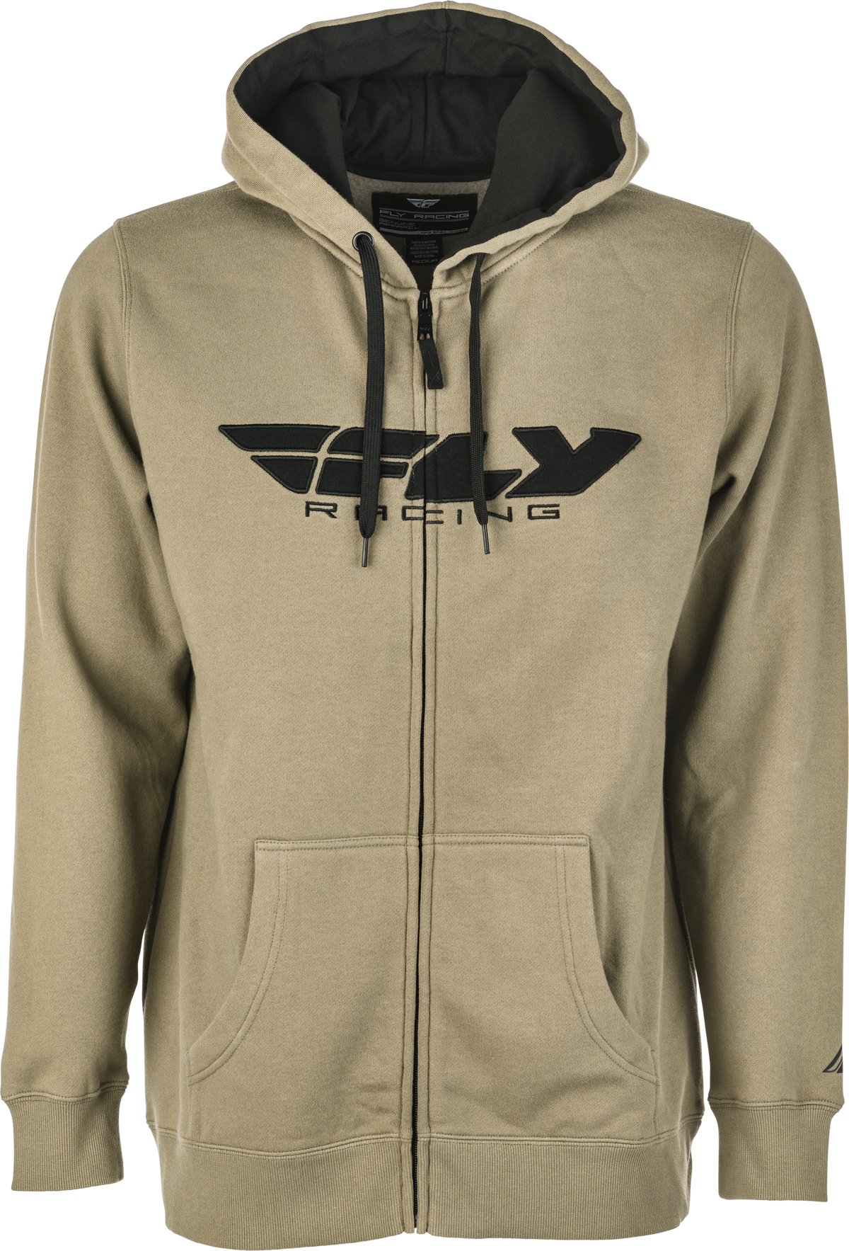 Fly Corporate Zip Up Hoodie Tan/black Xl