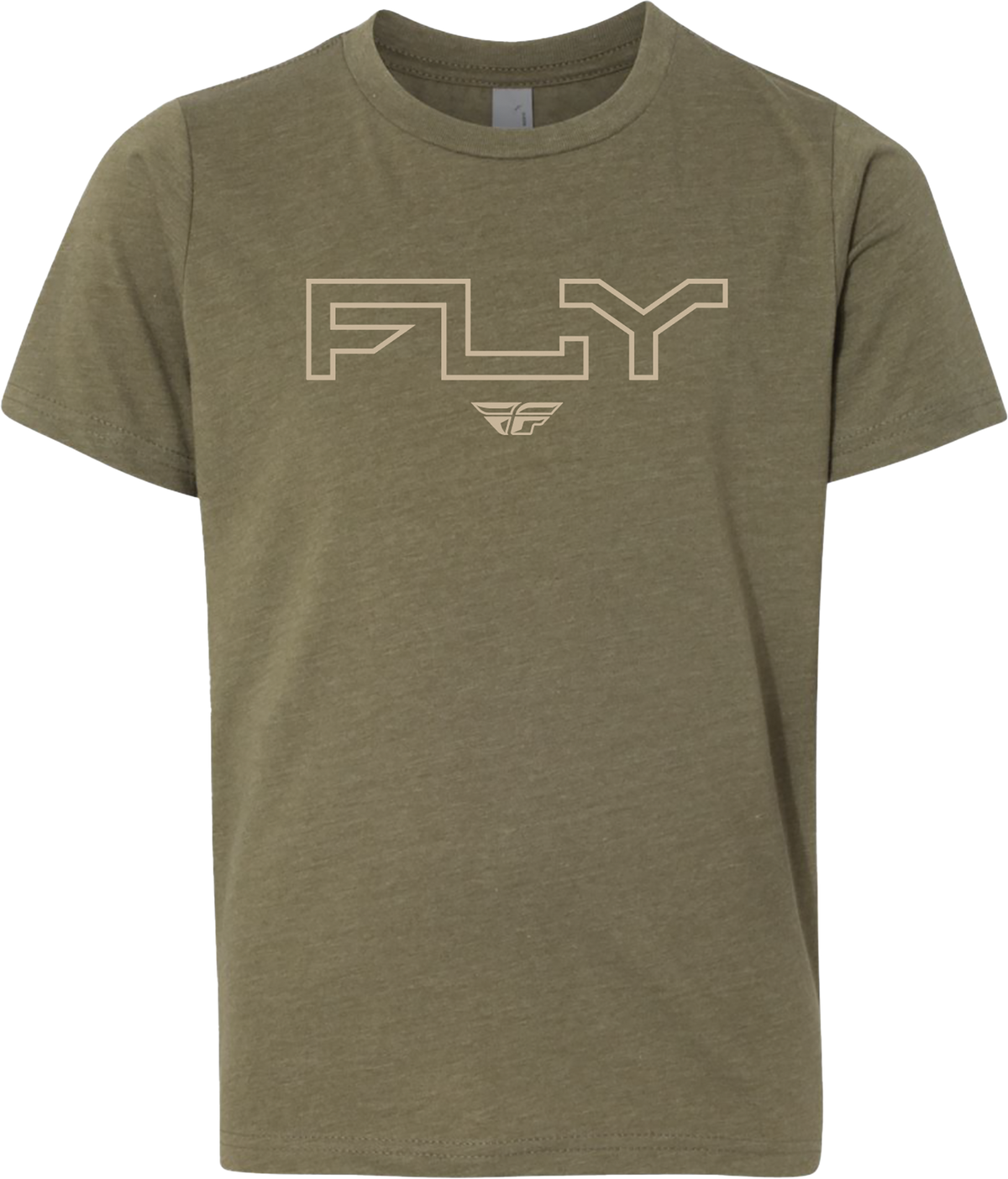 Youth Fly Edge Tee Military Green Ys