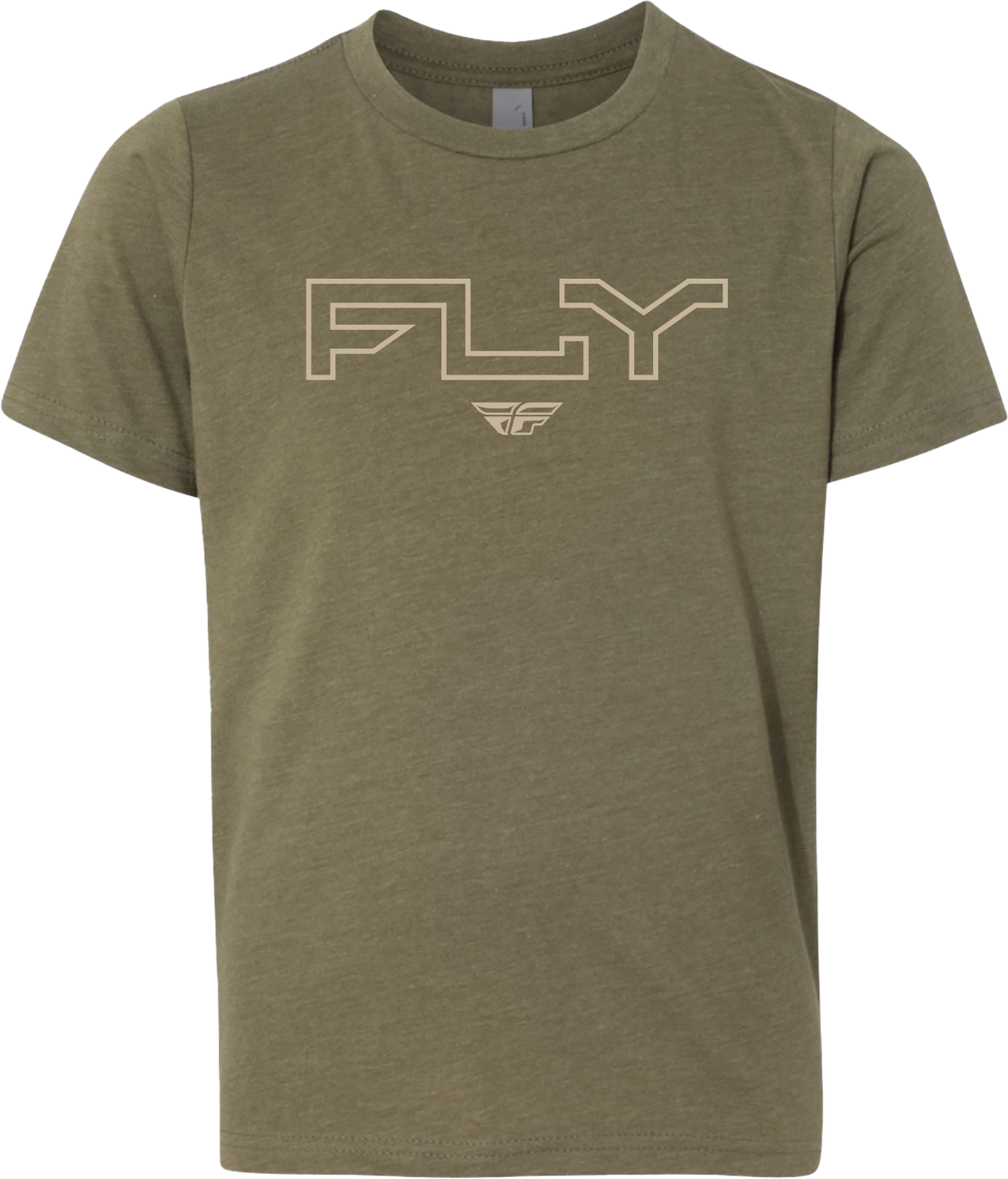 Youth Fly Edge Tee Military Green Ys