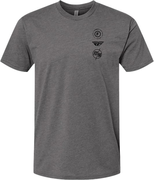 Fly Atom Tee Cool Blue Heather Xl