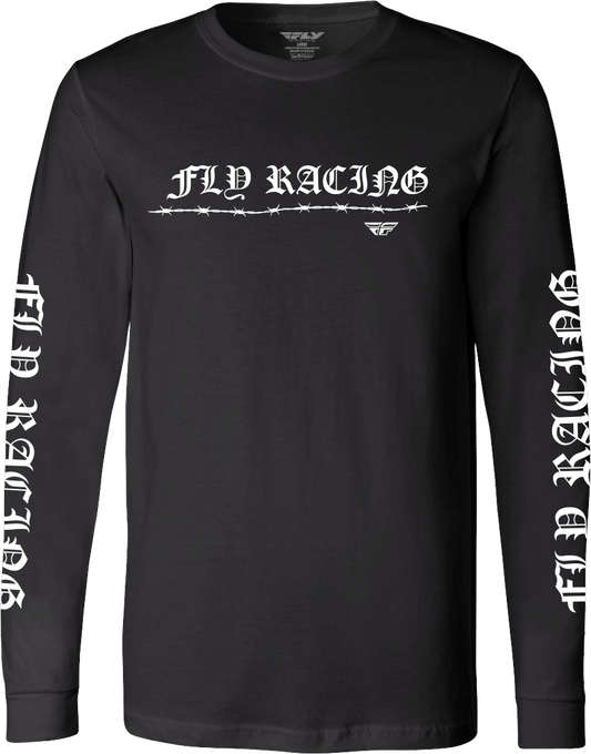 Fly Barbed Wire L/s Black Xl