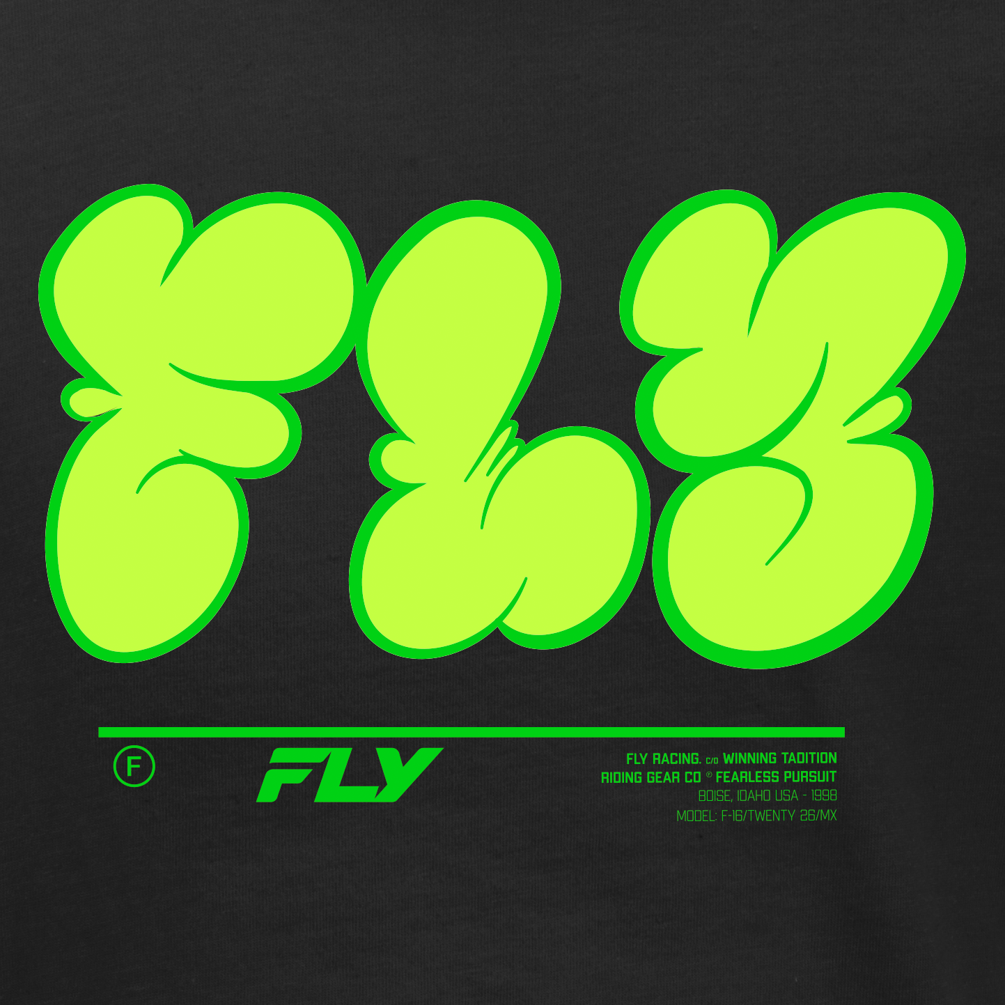Youth Fly Graffiti Tee Red Ys
