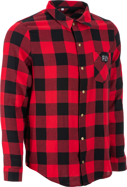 Fly Tek Flannel Red/black Xl