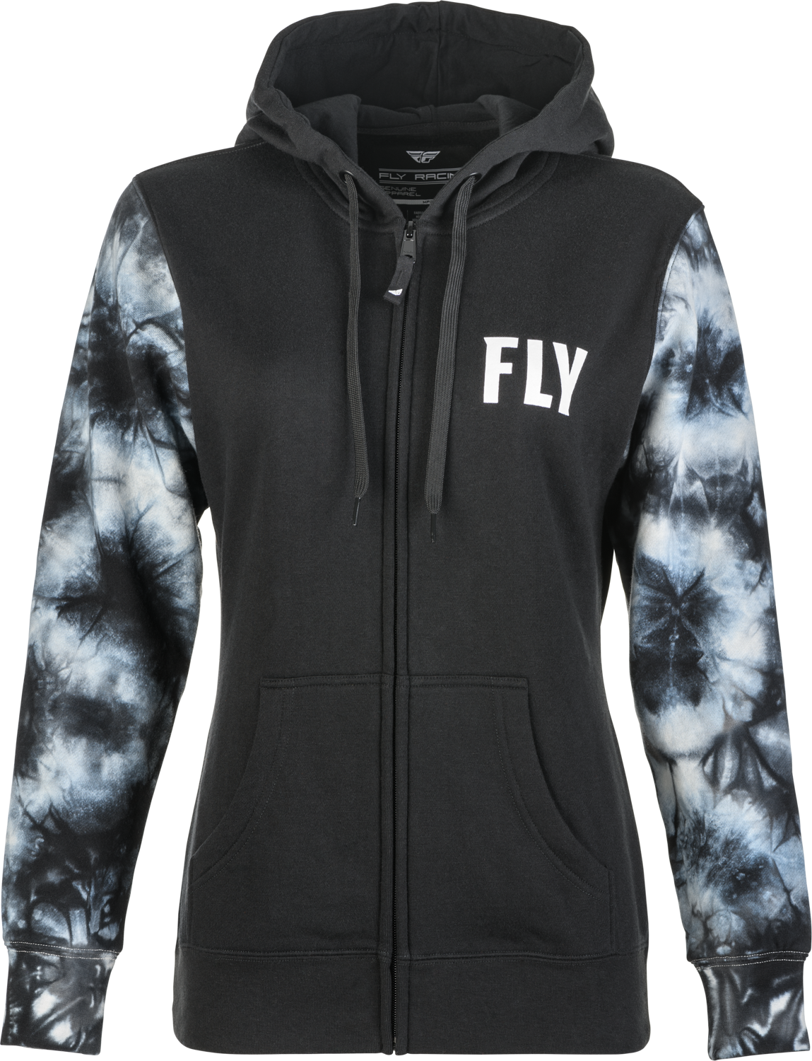 Women's Fly Tie-dye Zip Up Hoodie Pink/yellow/blue Xl