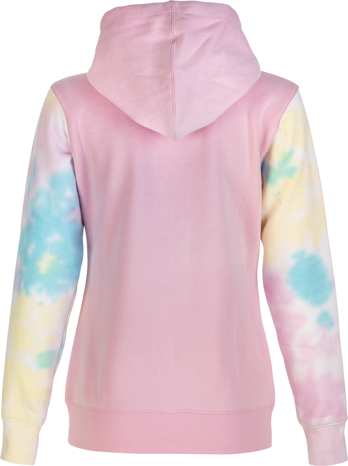 Women's Fly Tie-dye Zip Up Hoodie Pink/yellow/blue Xl