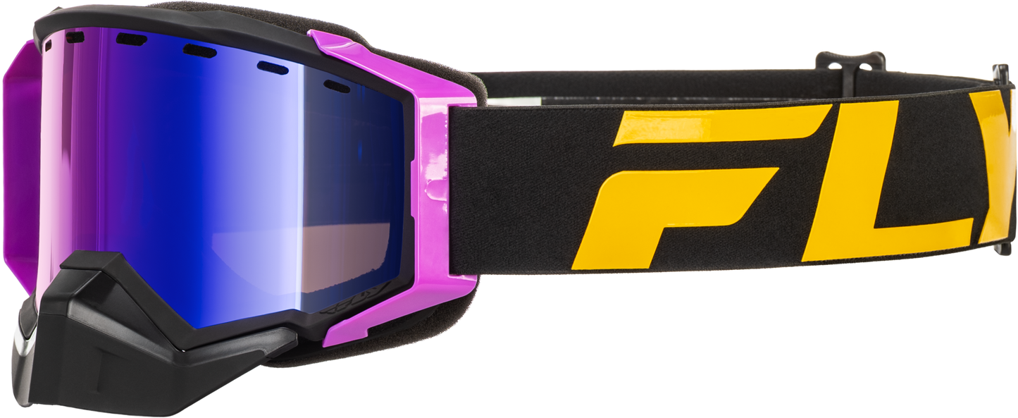 Zone Elite Sn Goggle Bl/lt Gry W/dark Blue Mir/plrzd Amb Lens