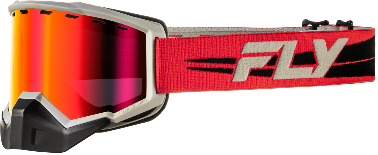 Focus Snow Goggle Whte/blue W/blue Mirror/blue Lens