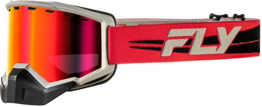 Focus Snow Goggle Whte/blue W/blue Mirror/blue Lens