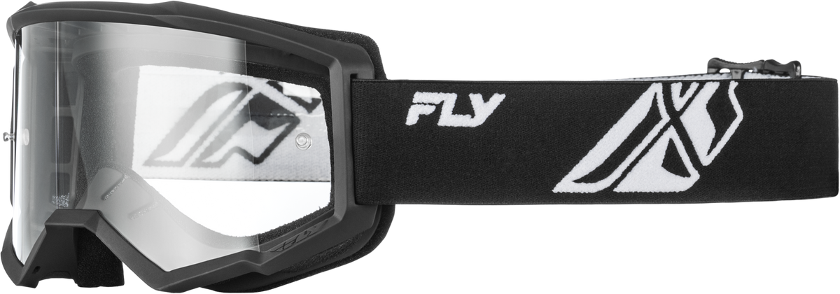 Youth Focus Goggle Grey/black W/ Clear Lens