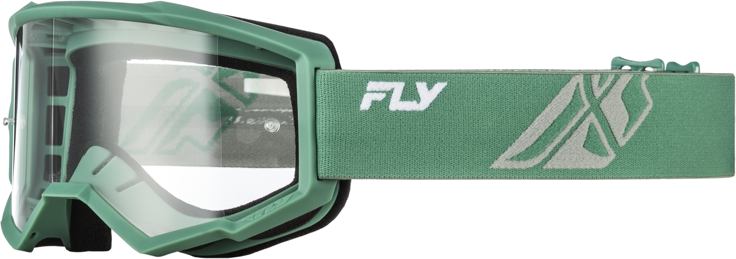 Youth Focus Goggle Grey/black W/ Clear Lens
