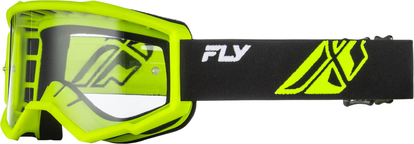 Youth Focus Goggle Grey/black W/ Clear Lens