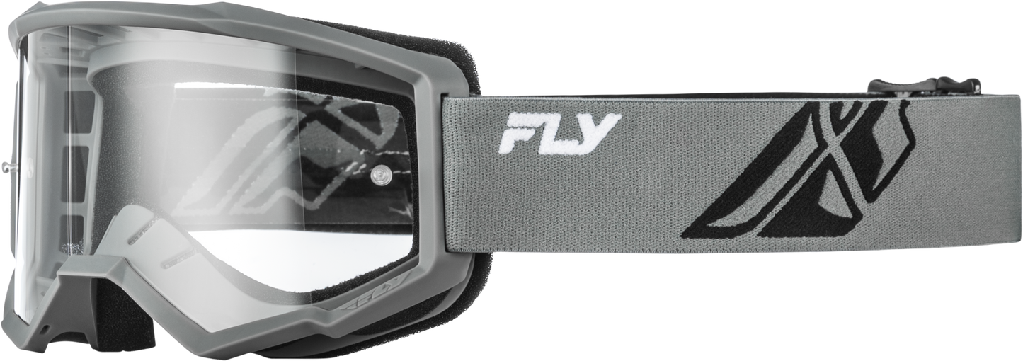 Youth Focus Goggle Grey/black W/ Clear Lens