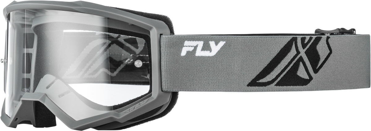 Youth Focus Goggle Grey/black W/ Clear Lens