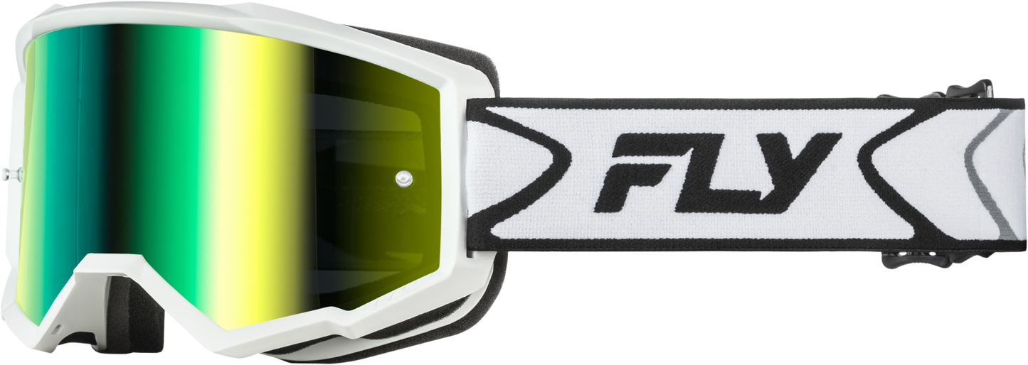 Youth Zone Goggle Black/white W/black Mirror/smoke Lens