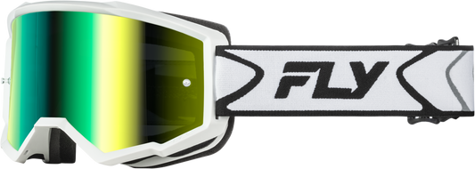 Youth Zone Goggle Black/white W/black Mirror/smoke Lens
