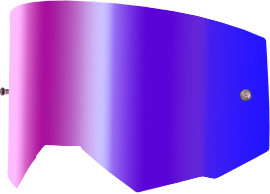 Single Lens W/ Post Adult W/ Iridescent Red Mir/smk Lens