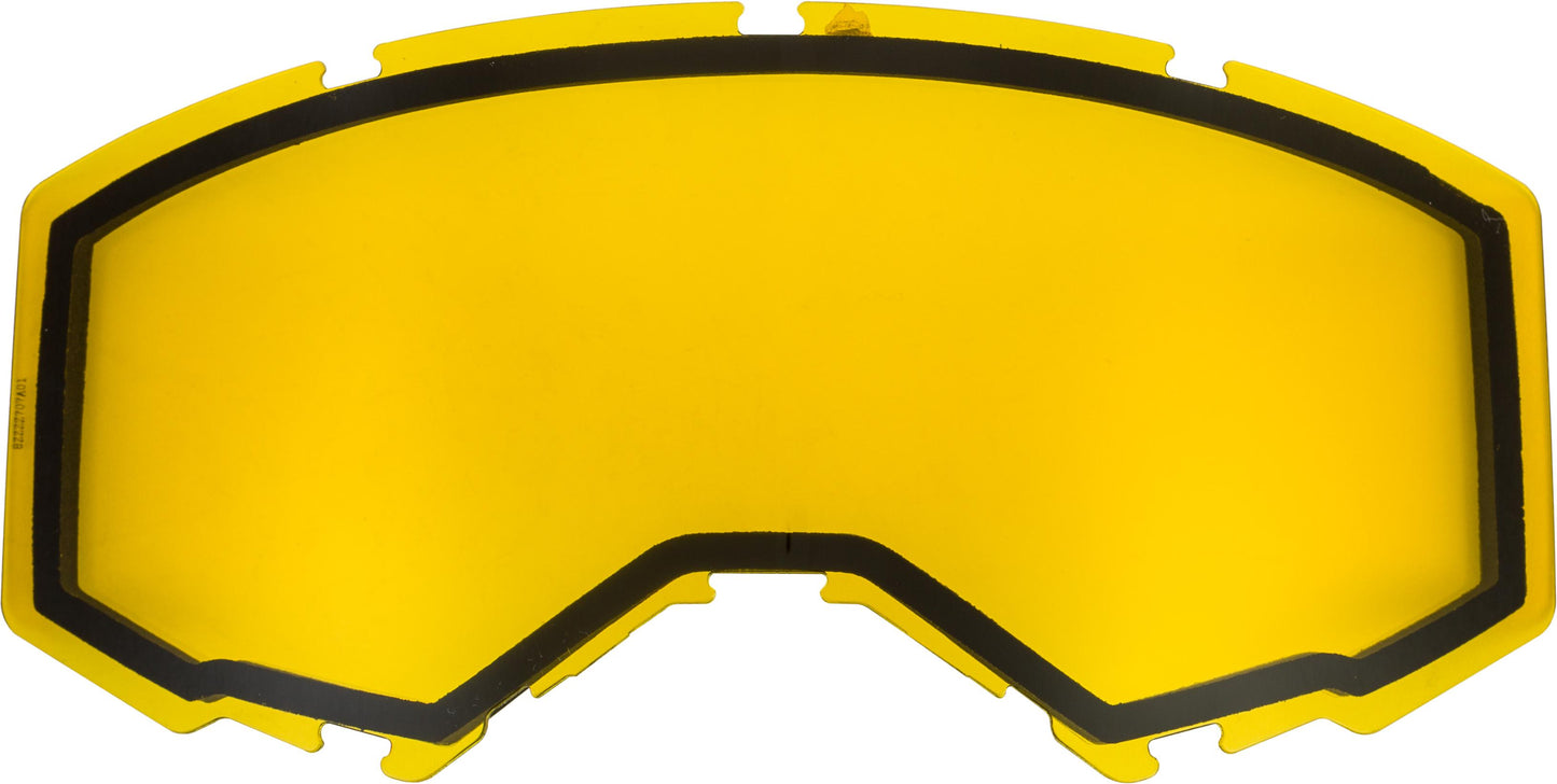 Dual Lens W/o Vents Adult Yellow
