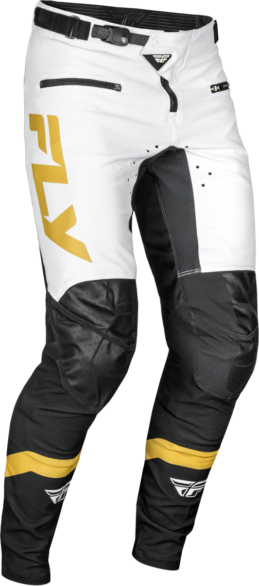 Rayce Bicycle Pants White/black/gold Sz 38